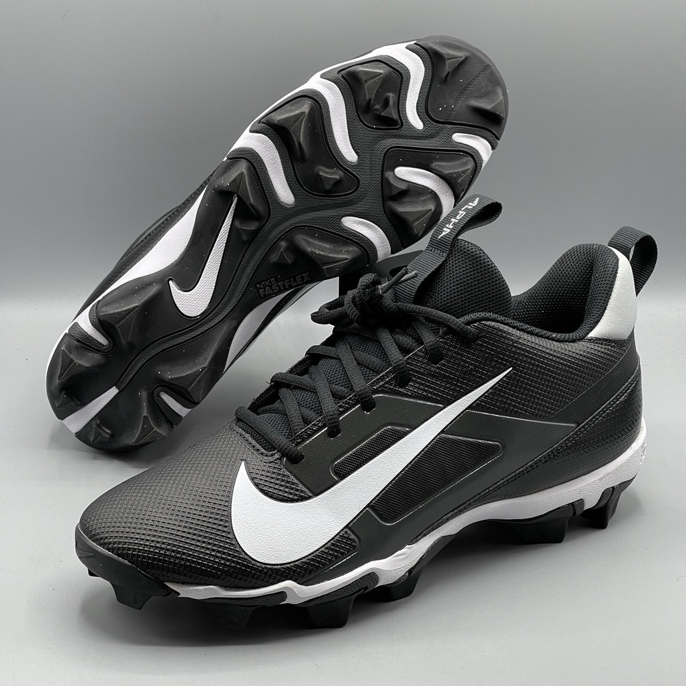 Nike Alpha Menace 4 Football Cleats Men's 11.5 Black Molded Lightweight Traction